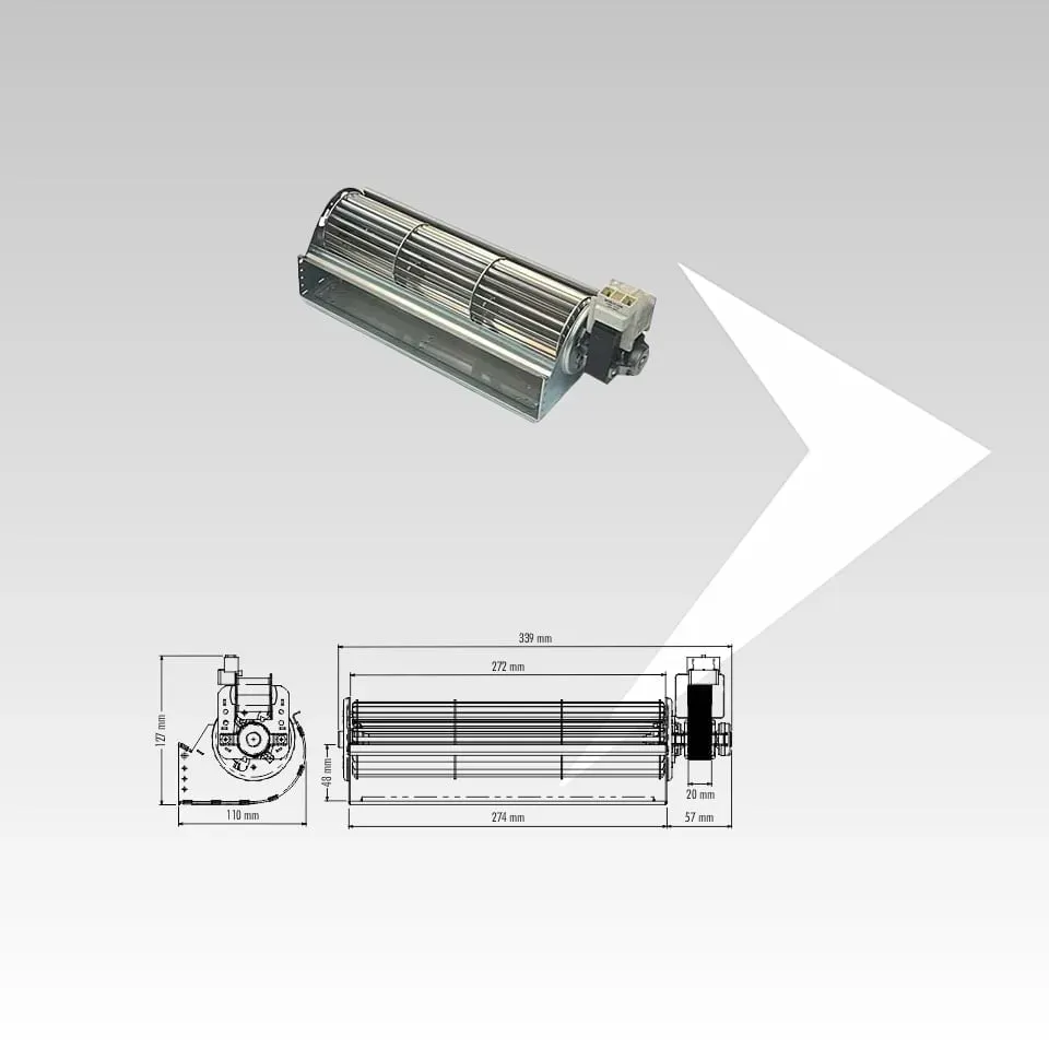 Trial THS27B5-007-D1 ventilatore tangenziale 272 mm silenzioso