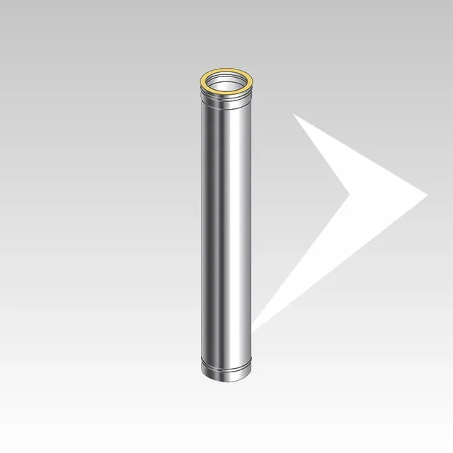 AMR Top DP DPC2501 tubo doppia parete 1 m coibentato