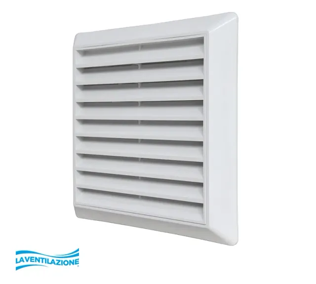 La Ventilazione Griglia alette fisse tubo tondo 125 mm