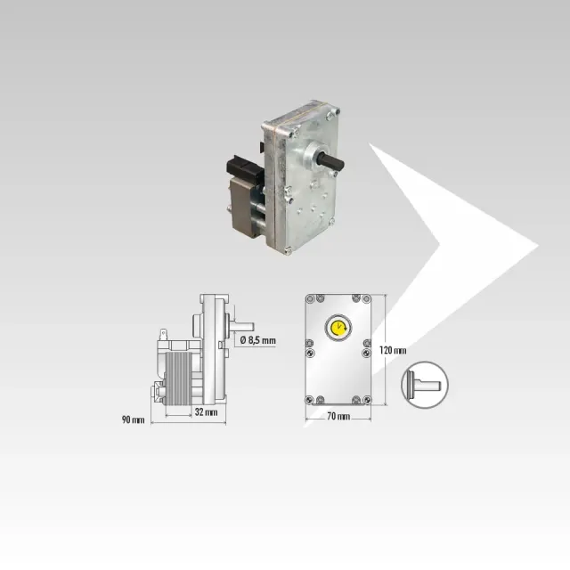 AMR Top BCZ AM5041685 motoriduttore pellet 1,6 rpm