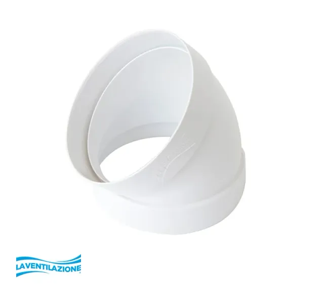 La Ventilazione Curva Ø 100 mm 45° tubo tondo aerazione