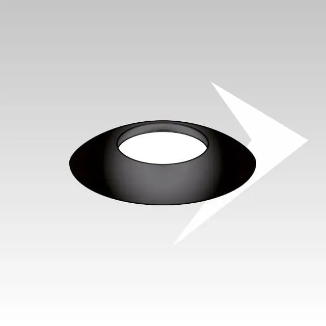 AMR Top CXPB28 rosone nero EPDM coassiale