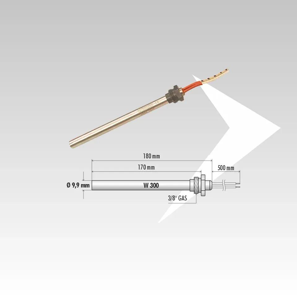 AMR Top ELD60029 Candeletta 3/8" ø 9,9 mm 300W L173 mm