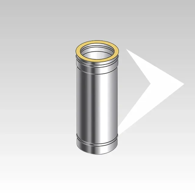 DP25 DPC2503 tubo doppia parete inox 0,33 m