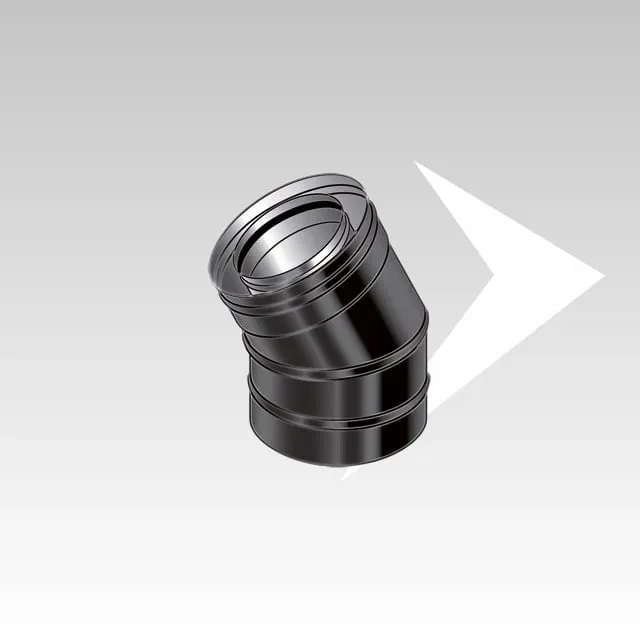 AMR Top Coax Pellet CXPB07 curva 30° coassiale inox