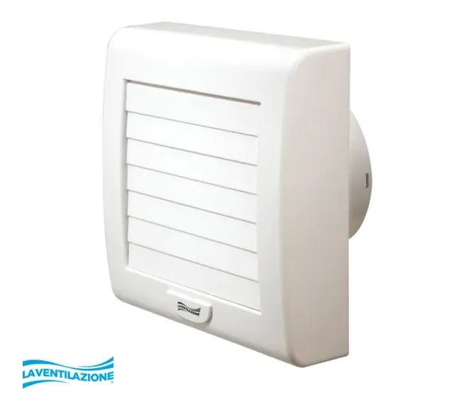 La Ventilazione Aspiratore elicoidale da parete con serranda