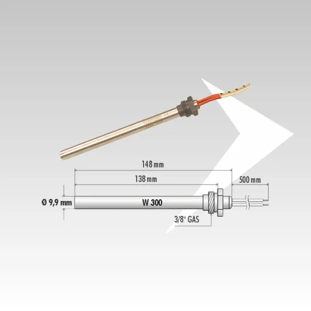 AMR Top ELD60022 candeletta pellet 300W 148 mm