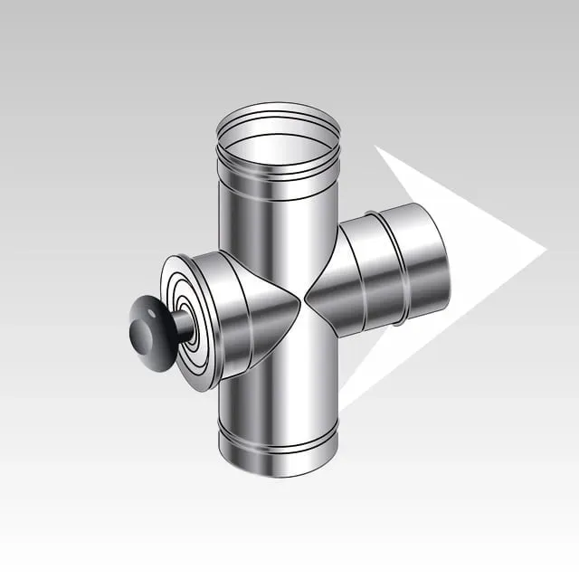 AMR Top SP120 raccordo T 90° inox ispezione tonda