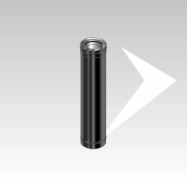 AMR Top Coax Pellet CXPB01 tubo coassiale 1 m nero