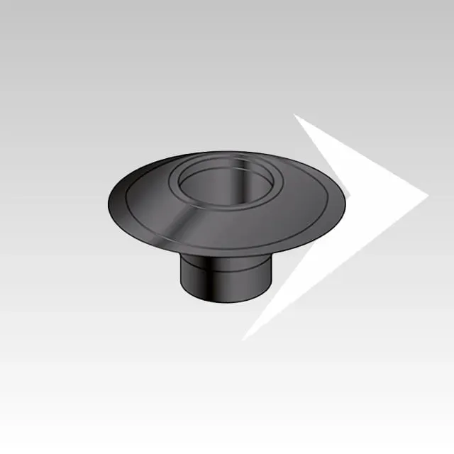 AMR Top Smaltop SP082345 passante a muro rosone ø80 mm