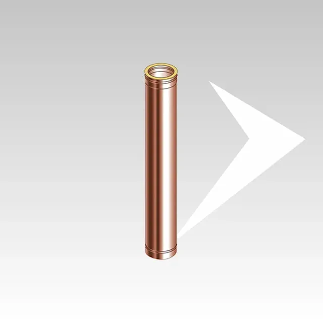 AMR Top DPR2501 Tubo Doppia Parete Rame 1 m 80/130 Camino