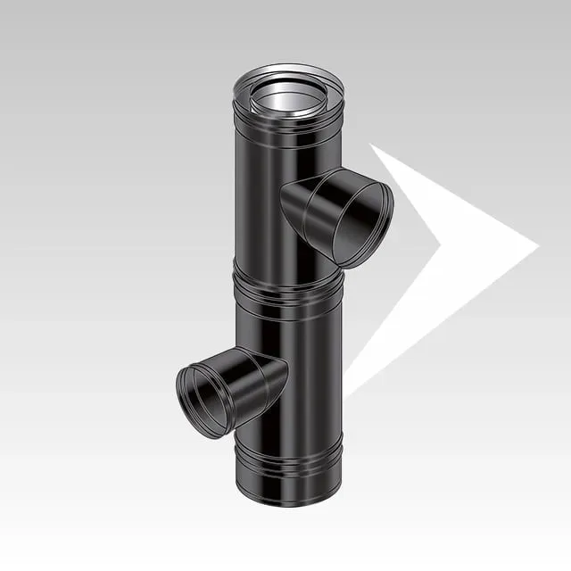 AMR Top Coax Pellet CXPB4491 raccordo a T 90° fumi 80 aria 60