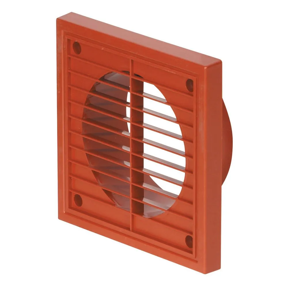 Airflow griglia esterna 125 mm bianca fissa quadrata
