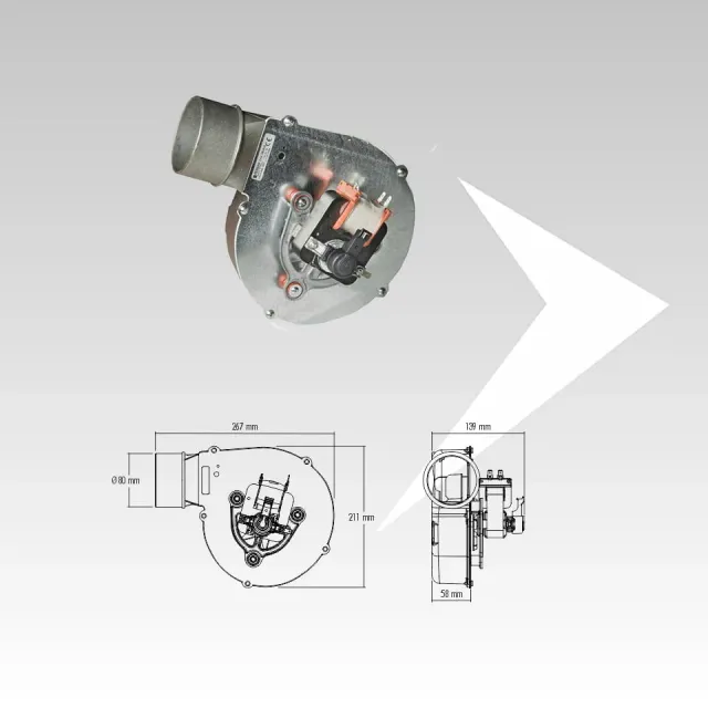 Fergas 260910 Estrattore Fumi 190 m³/h 48W