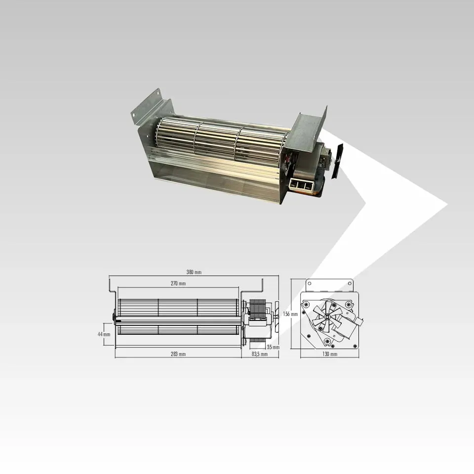 Fergas 158201-D8 ventilatore tangenziale 270 mm motore Dx