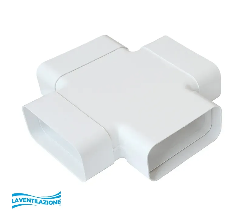 La Ventilazione Raccordo a Croce Tubo Rettangolare 150x70