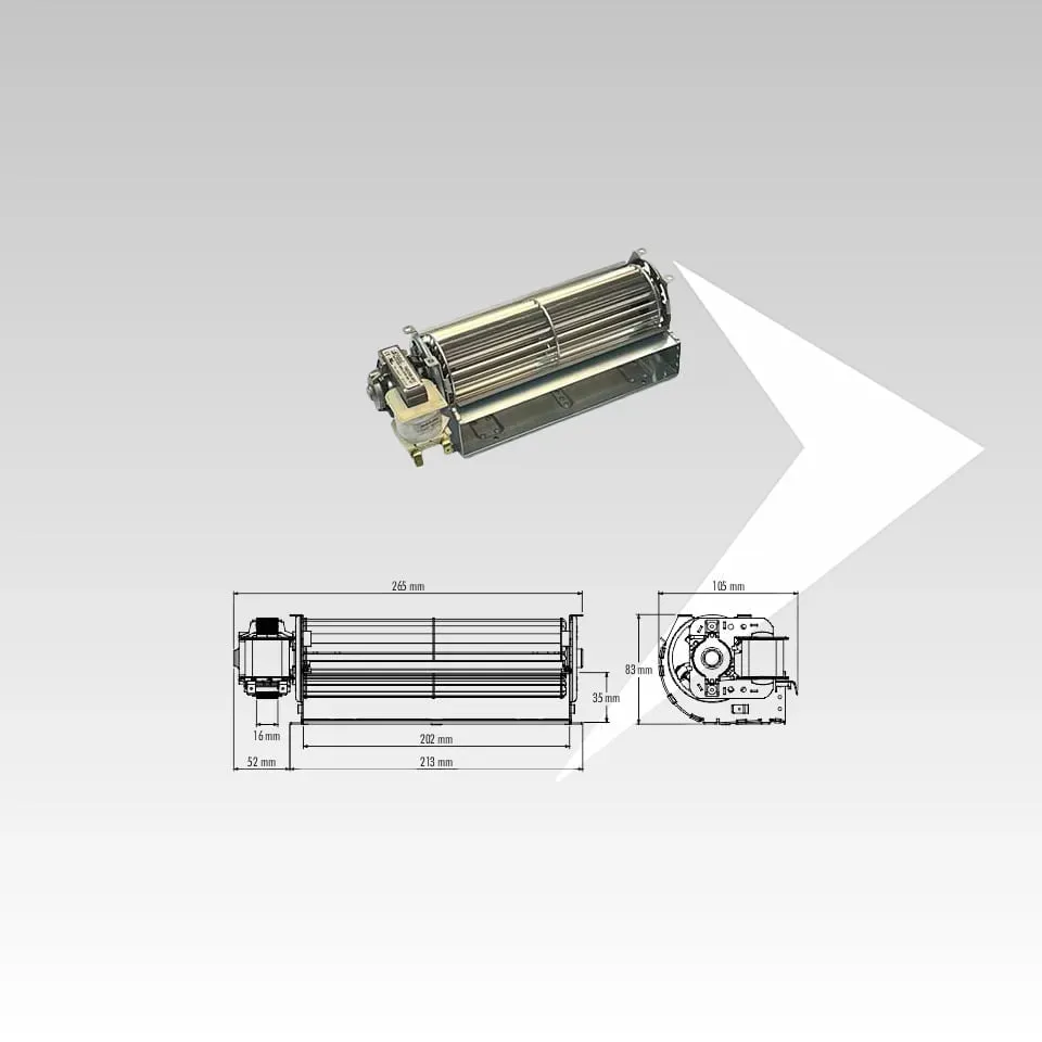 AMR Top Trial TAS20B-003-S8 ventilatore tangenziale 202 mm ø 60