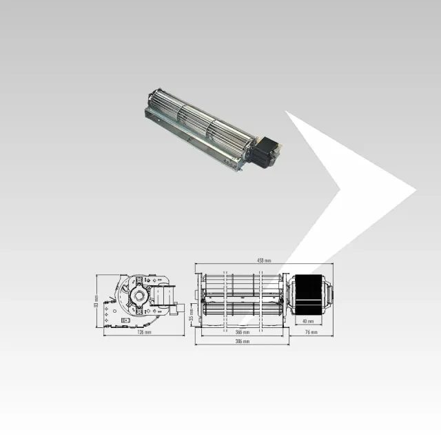 Trial THS36B6-010-D6 ventilatore tangenziale 366 mm