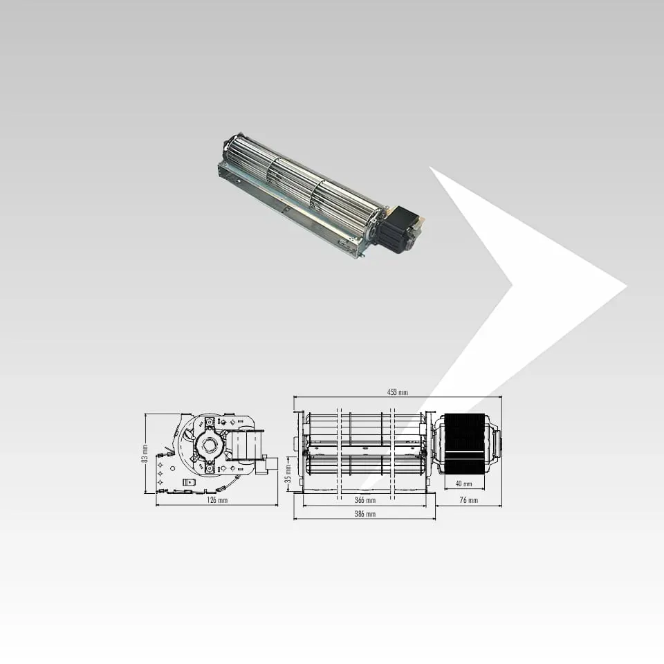Trial THS36B6-010-D6 ventilatore tangenziale 366 mm
