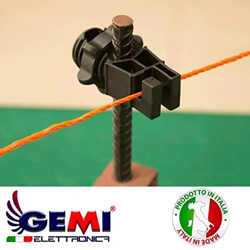 Gemi Isolatori Recinto Elettrico Pali Ferro 100 pz 30 mm