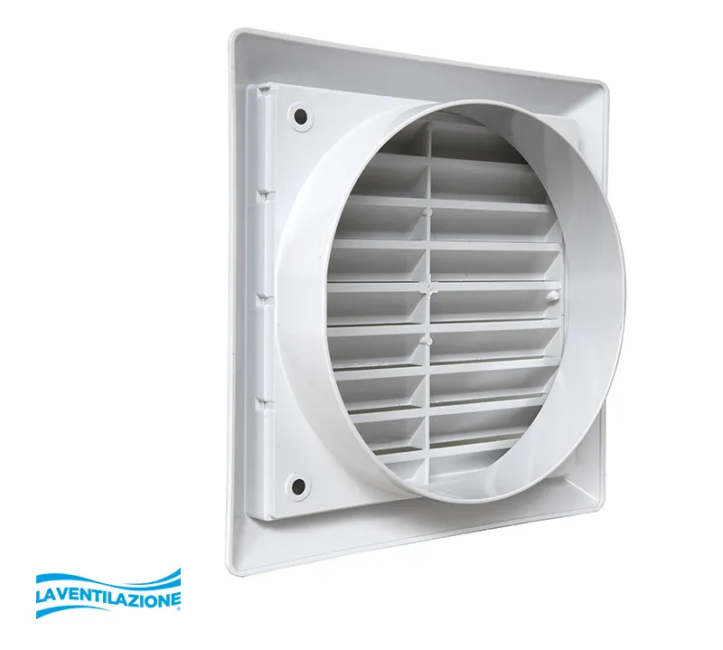 La Ventilazione Griglia Alette Fisse Tubo Tondo 150 mm