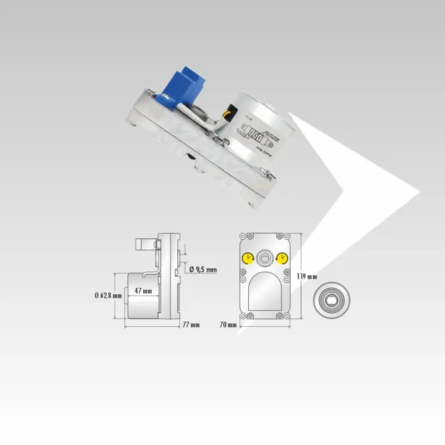 AMR Top IPC GMF210H801 motoriduttore sincrono 1 rpm