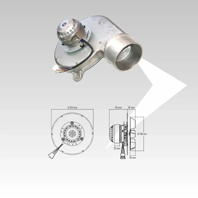 AMR Top IPC BLXM000024 estrattore fumi ventola ø 180 mm