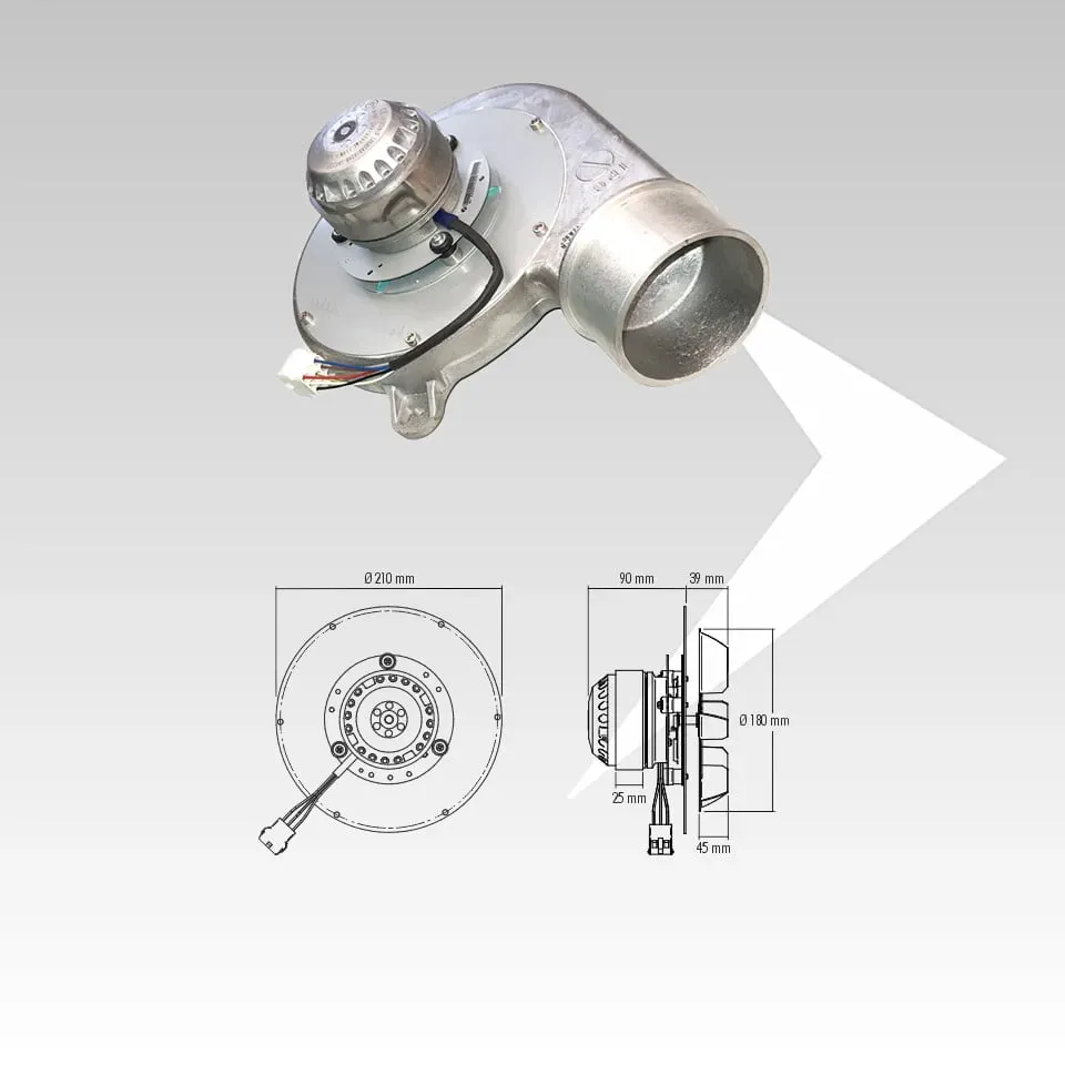 AMR Top IPC BLXM000024 estrattore fumi ventola ø 180 mm