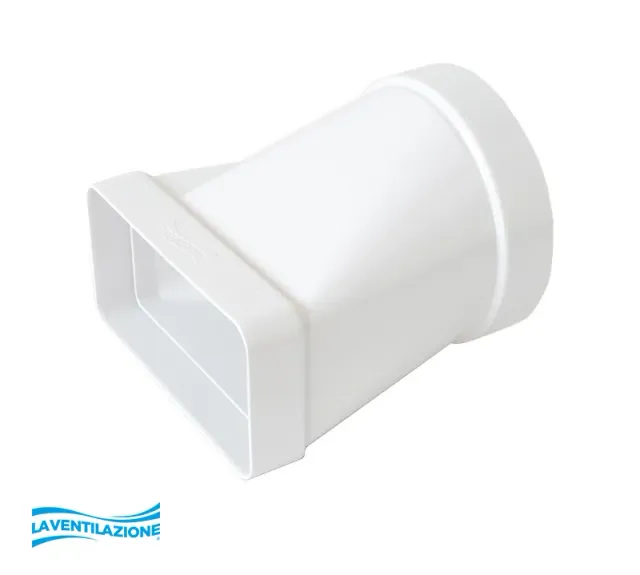 La Ventilazione Giunto tondo 100 a rettangolare 120x60 mm