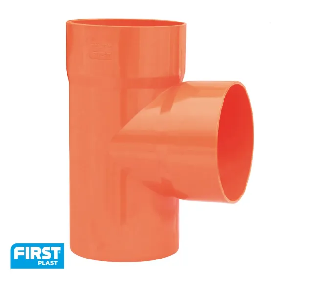 La Ventilazione Derivazione 87°30 arancio RAL8023 scarico