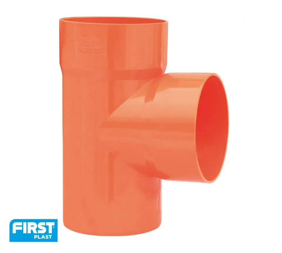La Ventilazione Derivazione 87°30 arancio RAL8023 scarico