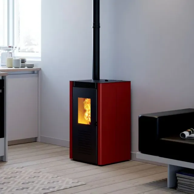 Caminetti Montegrappa Nodo Stufa a Pellet 5 kW ventilata