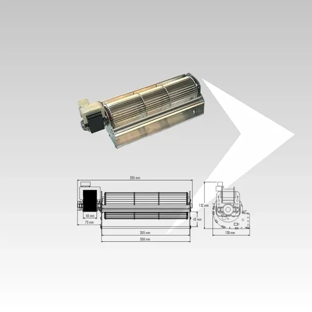Trial 8A130B-011-S2 ventilatore tangenziale 292 mm 385 mm