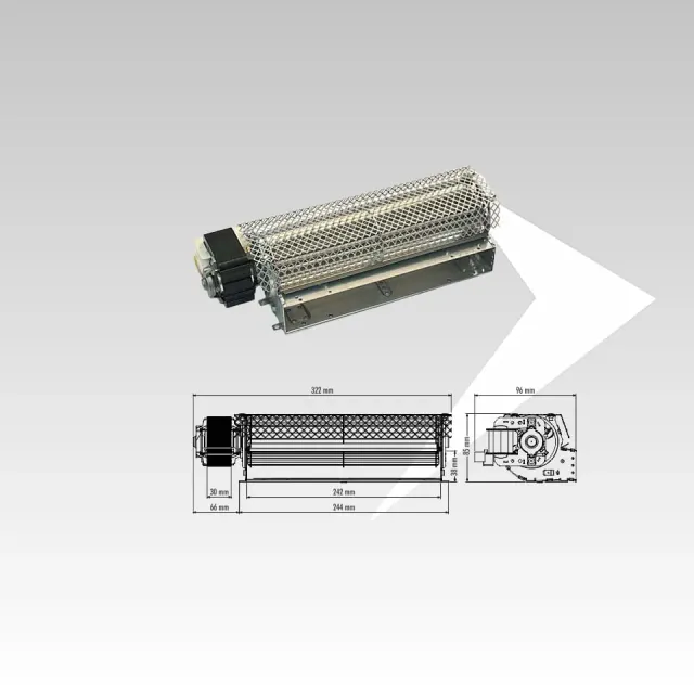 AMR Top Trial TAS24B-071-S6 ventilatore tangenziale 242 mm