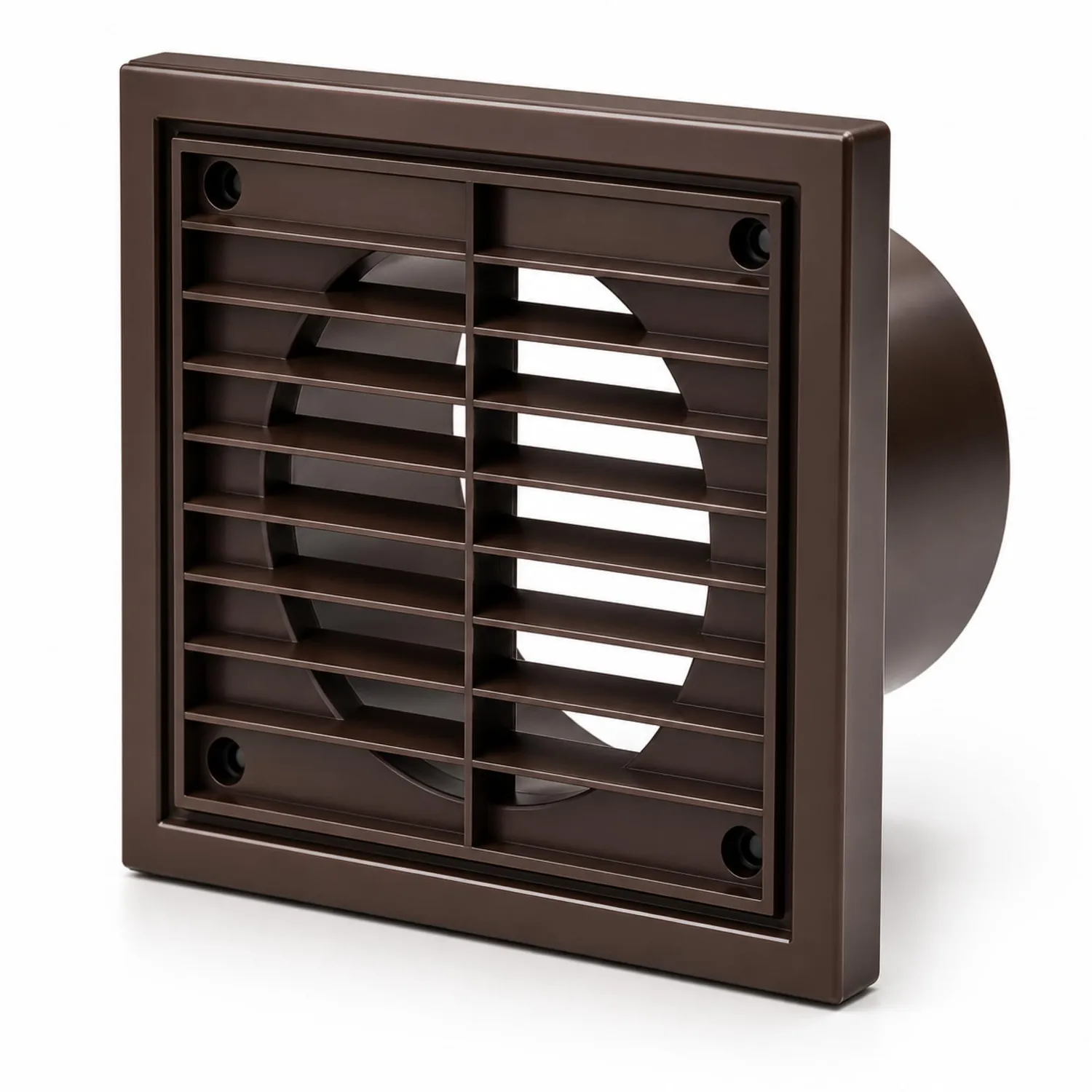 Airflow griglia esterna 125 mm bianca fissa quadrata