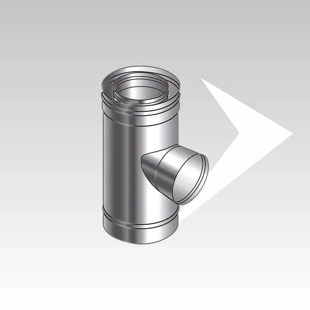 AMR Top Coax Pellet CXPI10 curva 90° aria Ø80 mm