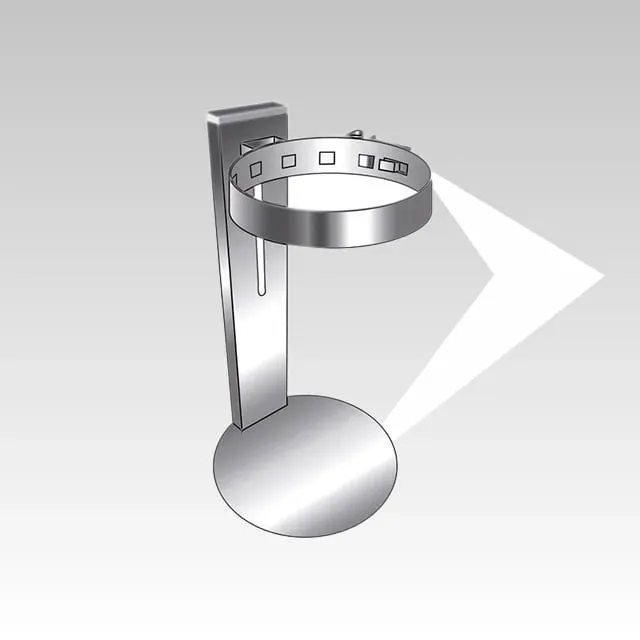 AMR Top Coax Pellet CXPI36 sostegno a terra 15-27 cm inox