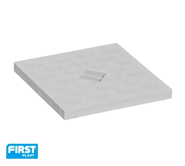 La Ventilazione coperchio 160x160 mm grigio polipropilene