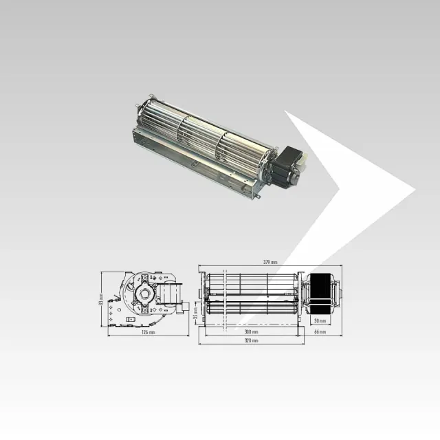 Trial TAS30B-024-D6 ventilatore tangenziale 302 mm
