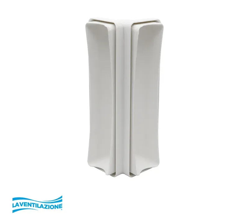 La Ventilazione Curva Verticale 220x55 mm Tubo Rettangolare