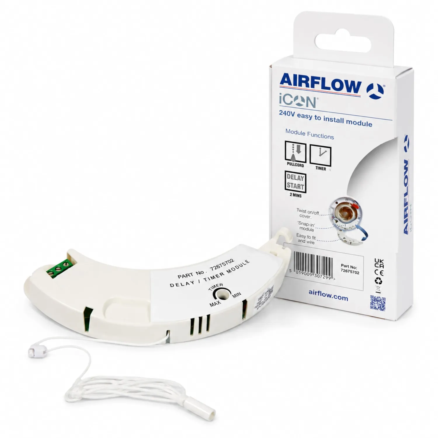 Airflow iCON Modulo Timer 1-30 min per Aspiratore