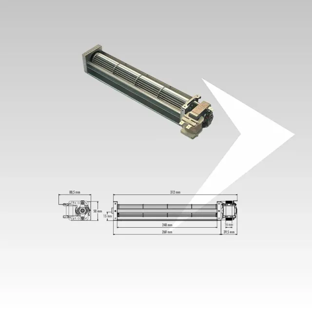 AMR Top Trial THS25B3-001KK-D7 Ventilatore Tangenziale 248 mm