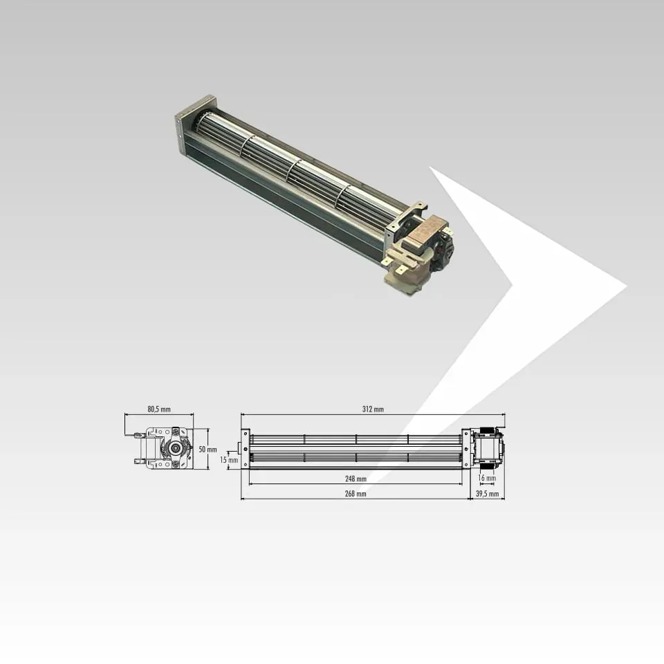 AMR Top Trial THS25B3-001KK-D7 Ventilatore Tangenziale 248 mm