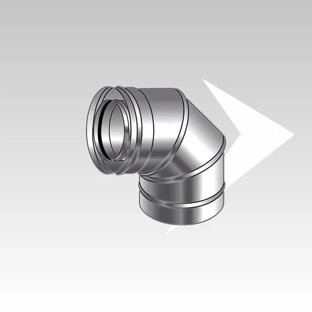 AMR Top CXPI07 curva 90° coassiale inox stufe pellet