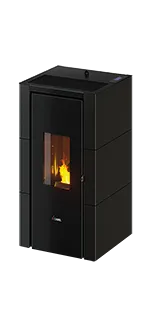 Cadel Cristal 7 UP stufa a pellet 7 kW scarico superiore