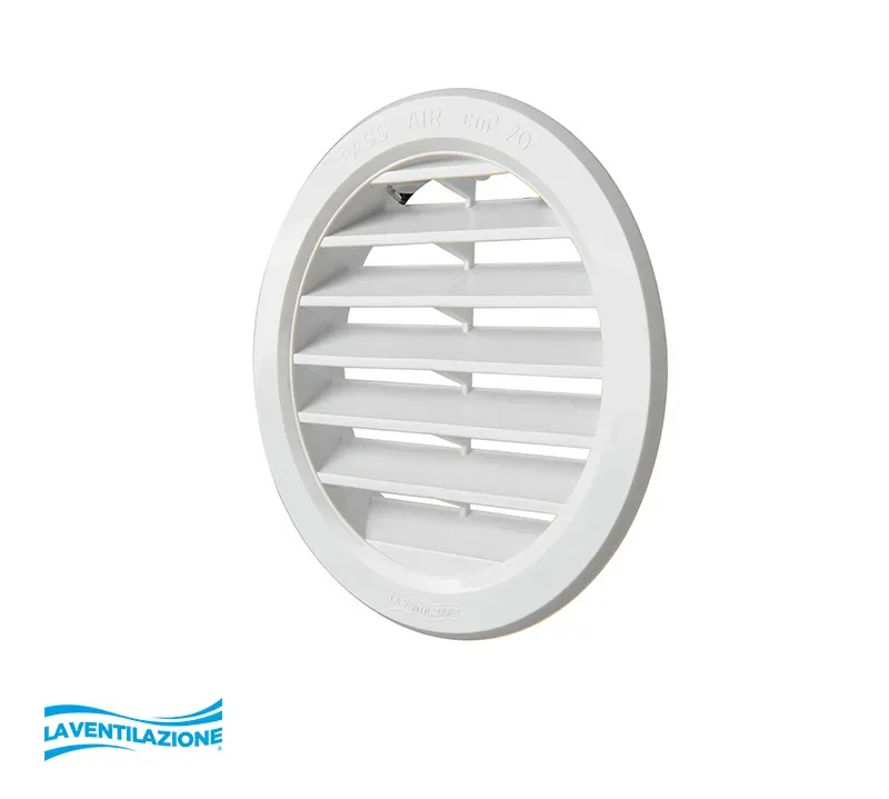 La Ventilazione Griglia Tonda Incasso foro Ø 110 mm Aerazione