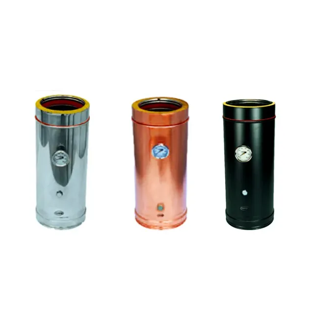 Piemme tubo controllo fumi doppia parete 50 mm acciaio