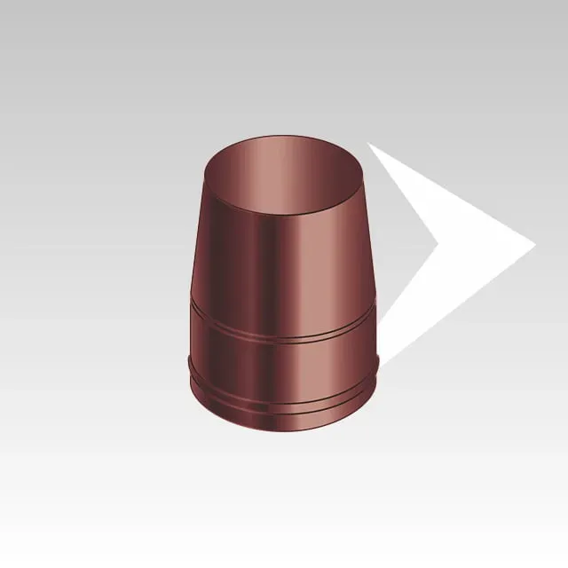 AMR Top DPAC22 terminale camino tronco conico inox