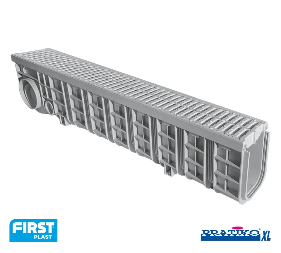 La Ventilazione 130XL Canaletta Drenaggio Griglia PVC C250