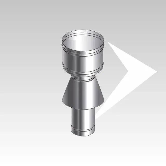 AMR Top Coax Pellet CXPI30 Terminale Coassiale Verticale Antivento